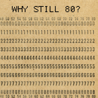 Why still 80 columns?